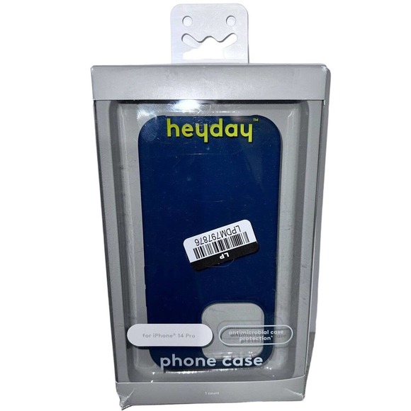 Heyday iPhone 14 Pro Antimicrobial Phone Case Dark Teal Open Box - Picture 1 of 2